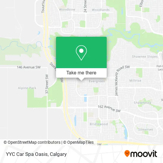 YYC Car Spa Oasis map