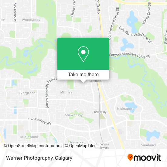 Warner Photography map