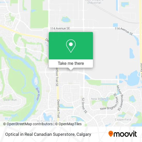 Optical in Real Canadian Superstore map