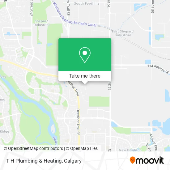 T H Plumbing & Heating map