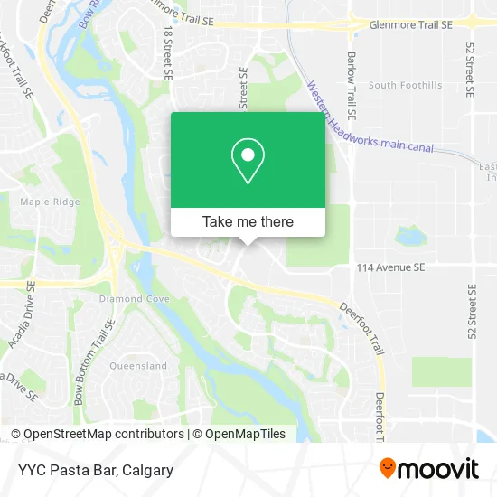 YYC Pasta Bar map
