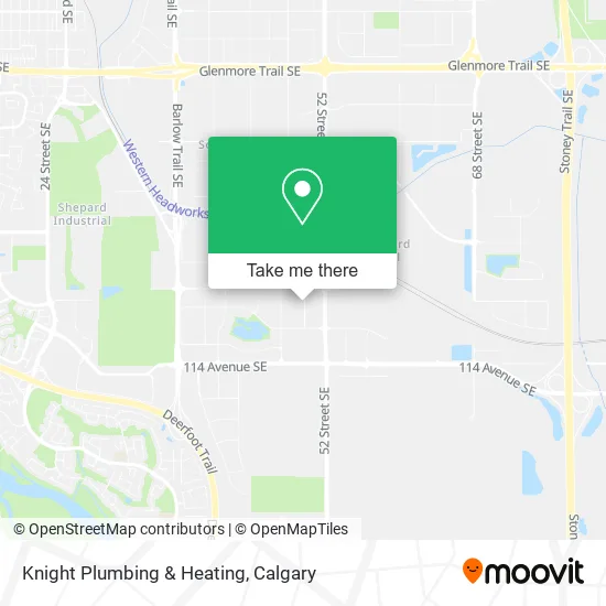 Knight Plumbing & Heating map