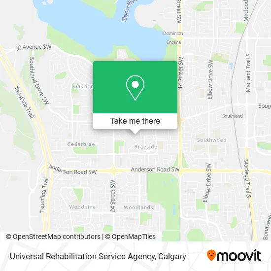 Universal Rehabilitation Service Agency map