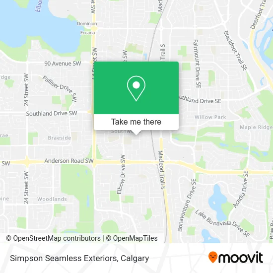 Simpson Seamless Exteriors map