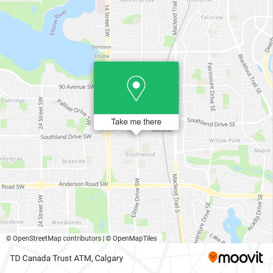 TD Canada Trust ATM map