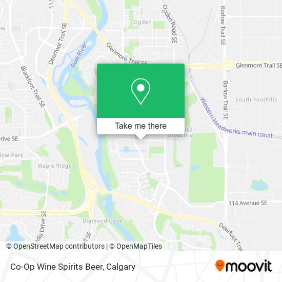 Co-Op Wine Spirits Beer map
