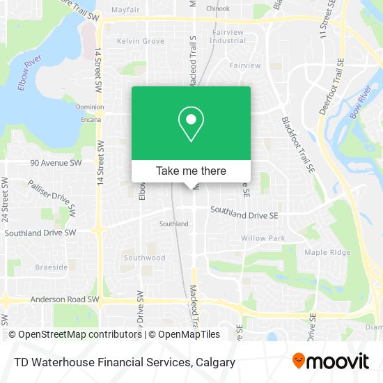 TD Waterhouse Financial Services map