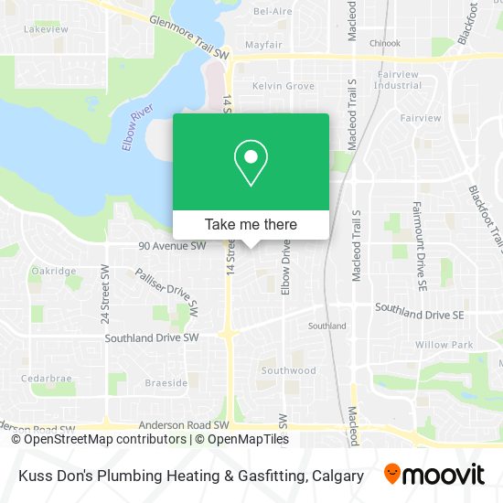 Kuss Don's Plumbing Heating & Gasfitting map