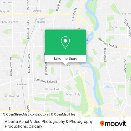 Alberta Aerial Video Photography & Photography Productions map