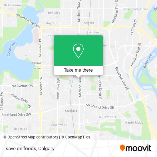 save on foods map