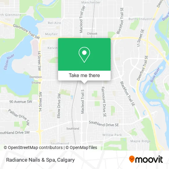 Radiance Nails & Spa map