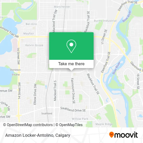 Amazon Locker-Antolino map