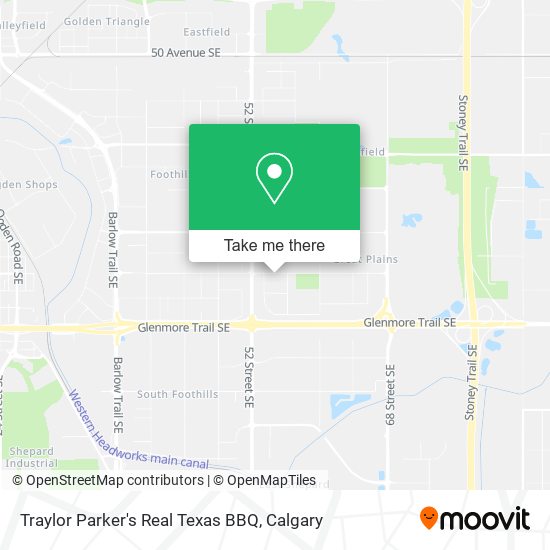 Traylor Parker's Real Texas BBQ map