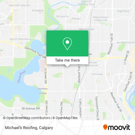 Michael's Roofing map