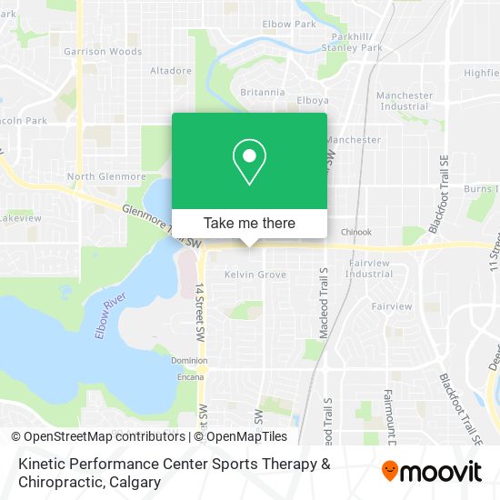 Kinetic Performance Center Sports Therapy & Chiropractic map