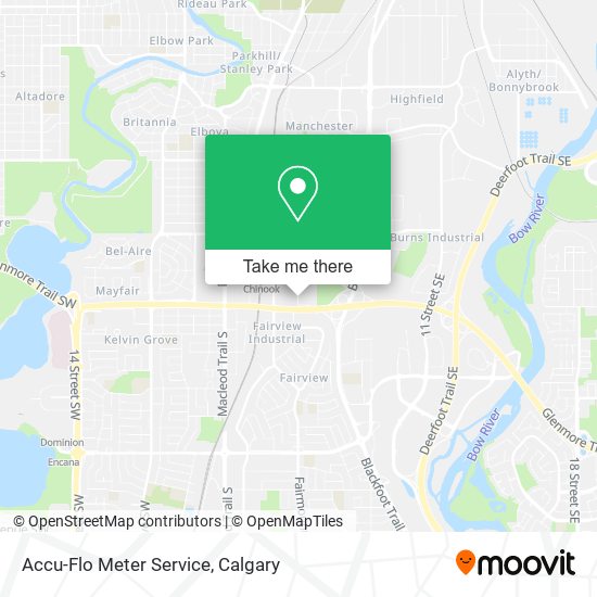 Accu-Flo Meter Service map