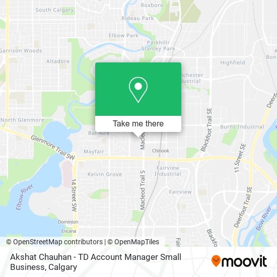 Akshat Chauhan - TD Account Manager Small Business map