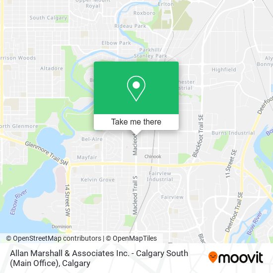 Allan Marshall & Associates Inc. - Calgary South (Main Office) map
