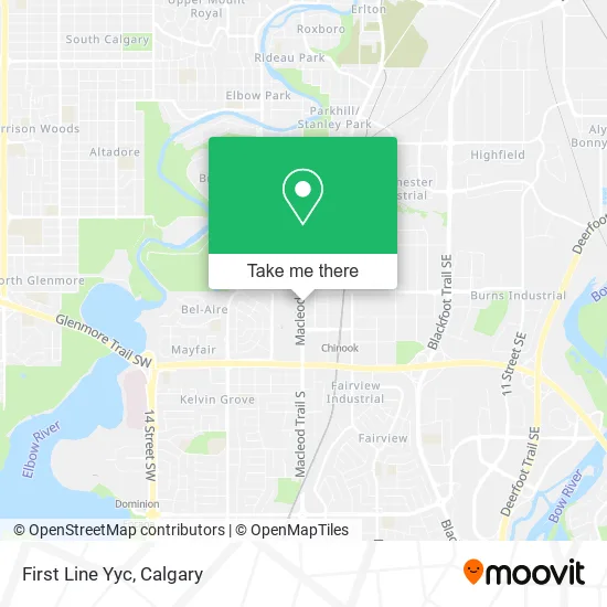 First Line Yyc map