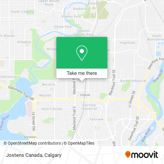 Jostens Canada map