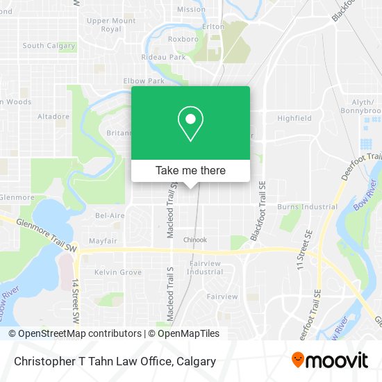 Christopher T Tahn Law Office map