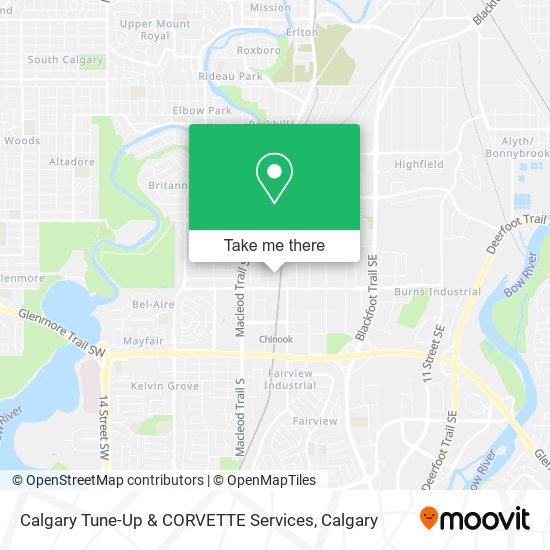 Calgary Tune-Up & CORVETTE Services map