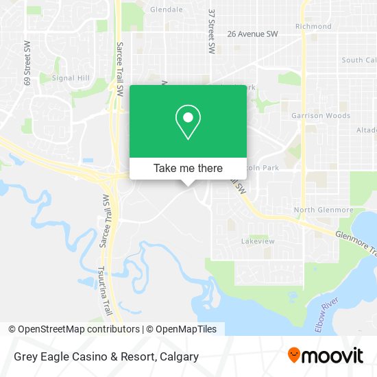 Grey Eagle Casino & Resort map