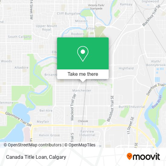 Canada Title Loan map