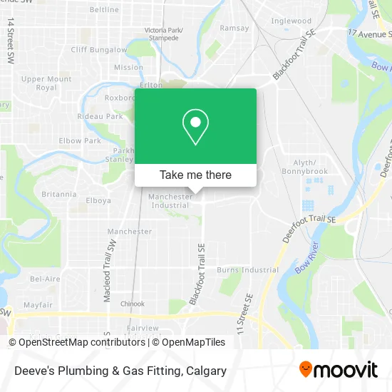 Deeve's Plumbing & Gas Fitting map