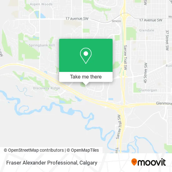Fraser Alexander Professional map