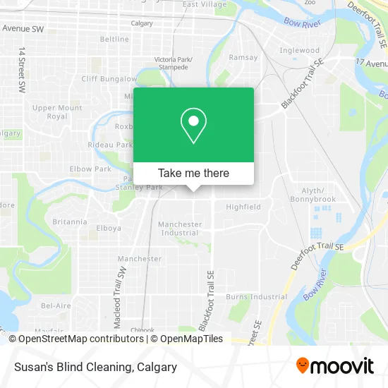 Susan's Blind Cleaning map