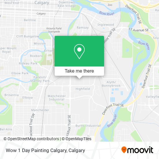Wow 1 Day Painting Calgary map