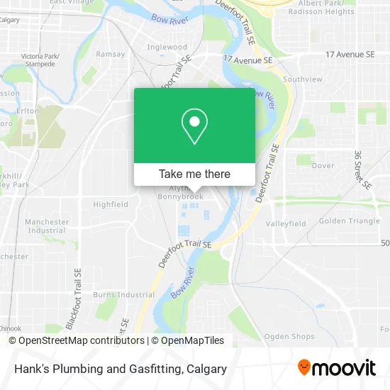Hank's Plumbing and Gasfitting map