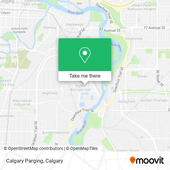 Calgary Parging map