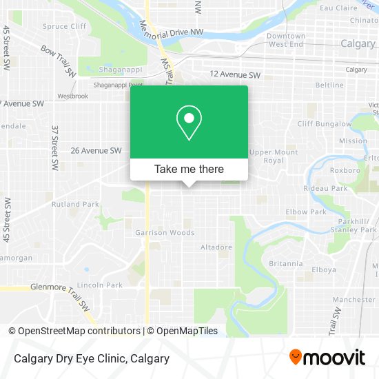 Calgary Dry Eye Clinic map