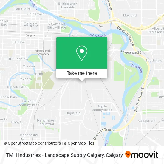 TMH Industries - Landscape Supply Calgary map