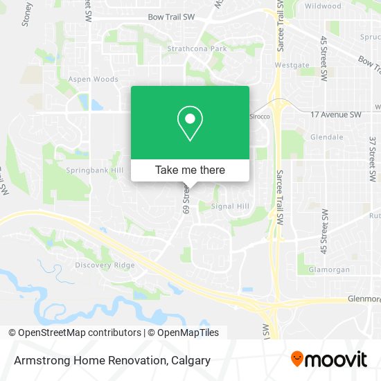 Armstrong Home Renovation map