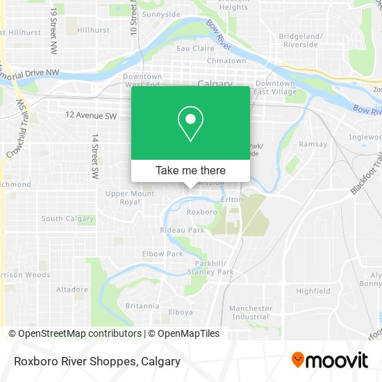 Roxboro River Shoppes map