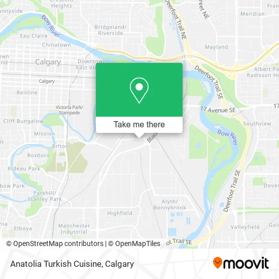 Anatolia Turkish Cuisine map