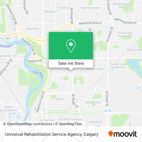 Universal Rehabilitation Service Agency map