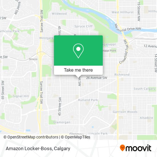 Amazon Locker-Boss map