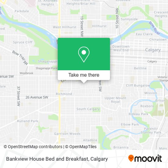 Bankview House Bed and Breakfast map