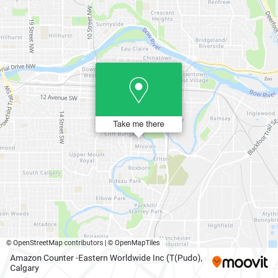 Amazon Counter -Eastern Worldwide Inc (T(Pudo) map