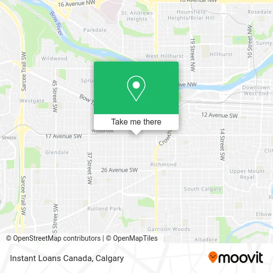 Instant Loans Canada map