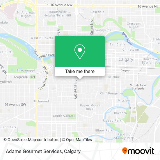 Adams Gourmet Services map