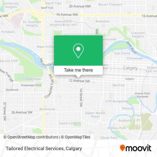 Tailored Electrical Services map