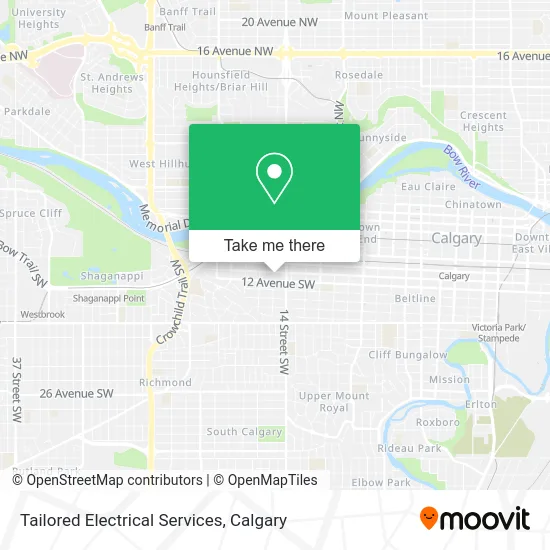 Tailored Electrical Services map