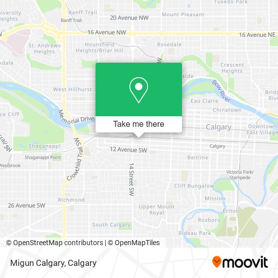 Migun Calgary map