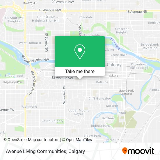 Avenue Living Communities map