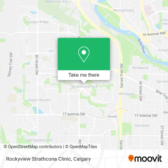 Rockyview Strathcona Clinic map